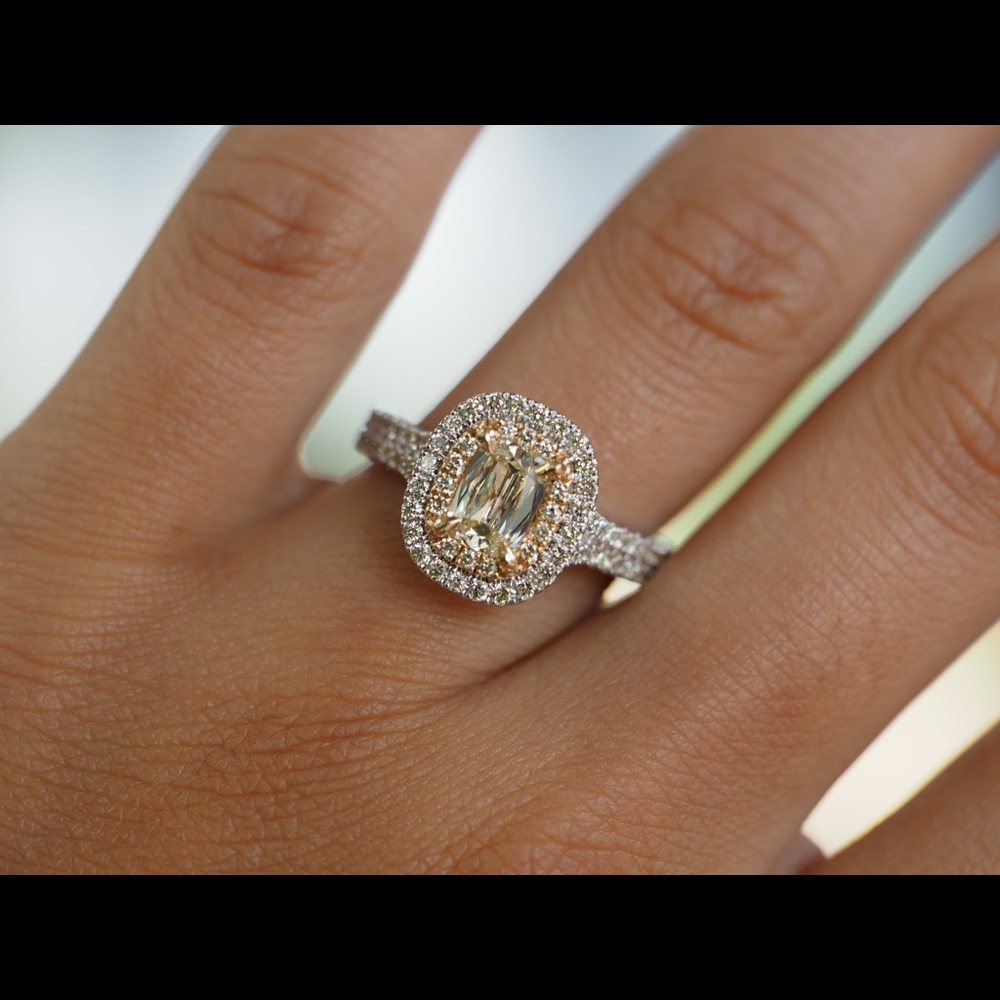 A. Jaffe Designer Cushion Cut Diamond Ring